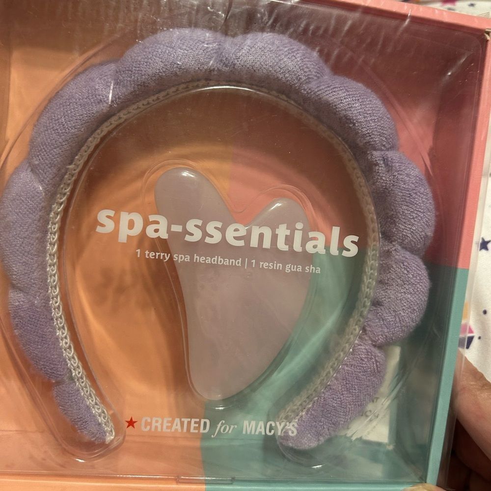 NWT/ NIB Spa- Ssentials Purple Terry Spa Headband